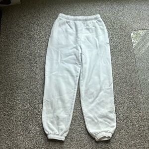 Aritzia TNA White Sweatfleece Cozy Fleece Megafit